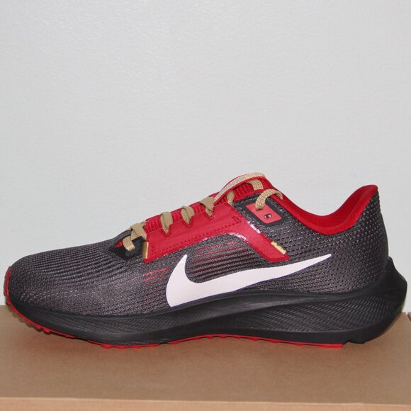 Nike Air Zoom Pegasus 40 San Francisco 49ers Running Shoes Mens 15 - Picture 3 of 6
